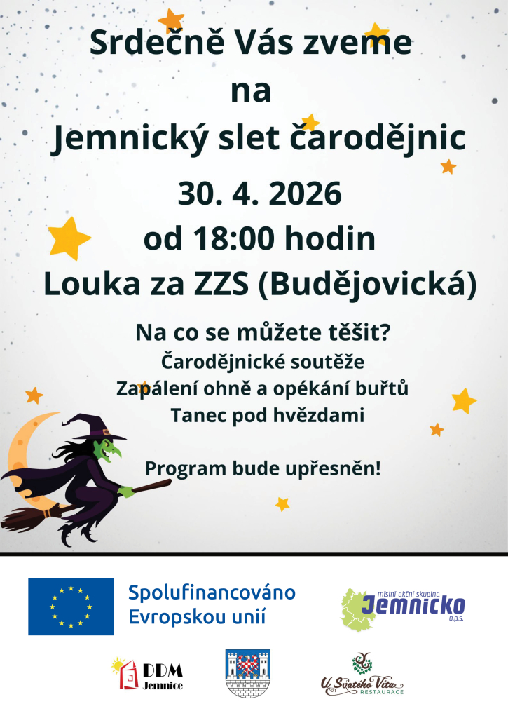 Jemnický slet čarodějnic 2026